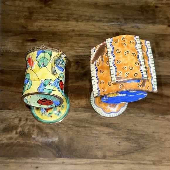 VTG Set of 2 US Mail Stamp Holder Birdhouses Kelvin Chen 2004 / 2002 - Picture 14 of 16